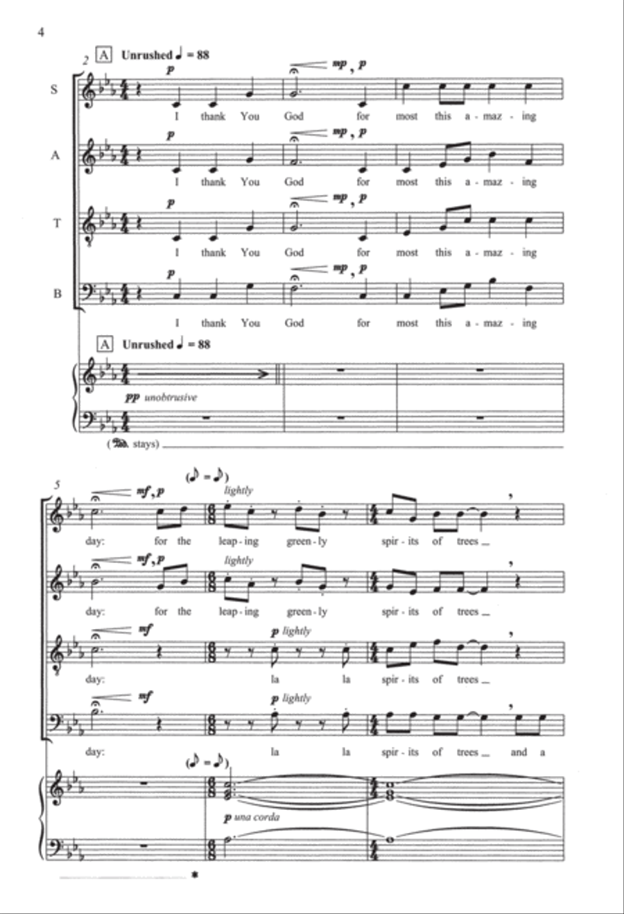 I Thank You God (SATB) I Thank You God (SATB) SSATB scores gallery preview page 4