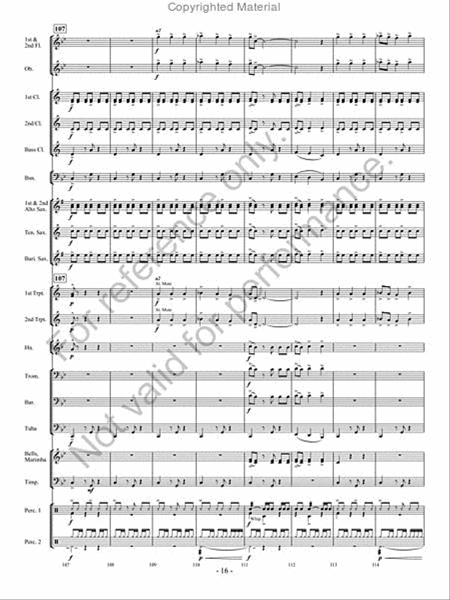 The Phantom Herd The Phantom Herd Concert Band scores gallery preview page 15
