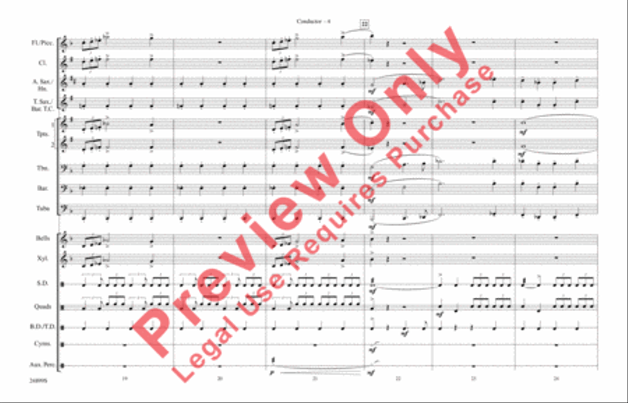 The Batman Theme (from Batman) Marching Band scores gallery preview page 5