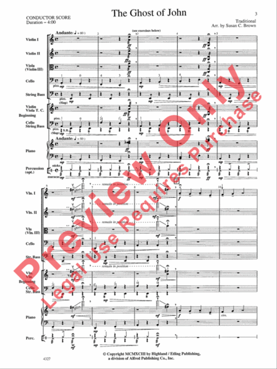 The Ghost of John The Ghost of John String Orchestra scores gallery preview page 4