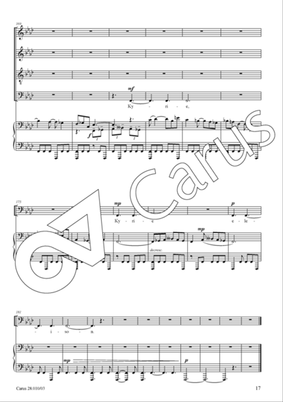 Missa ad maiorem Dei gloriam Divisi scores gallery preview page 18