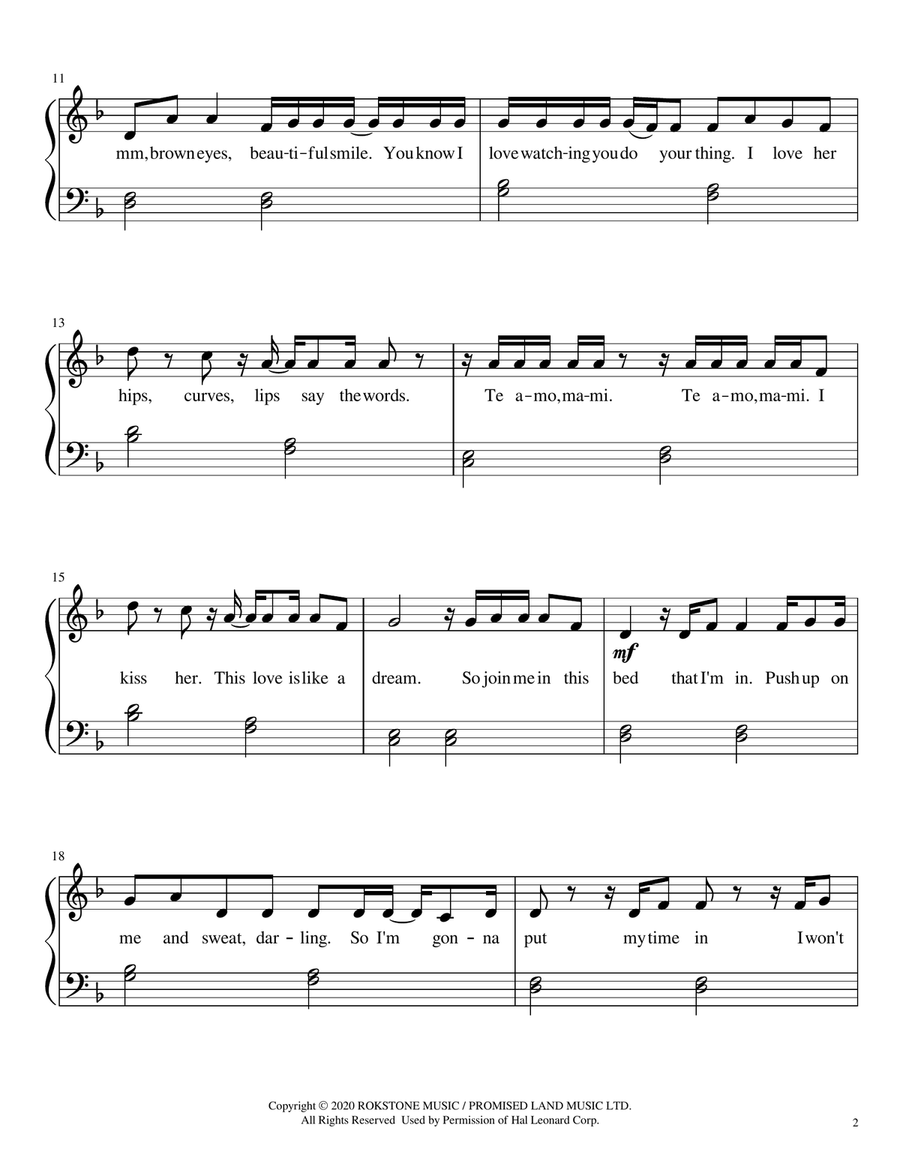 South Of The Border Piano Solo scores gallery preview page 2