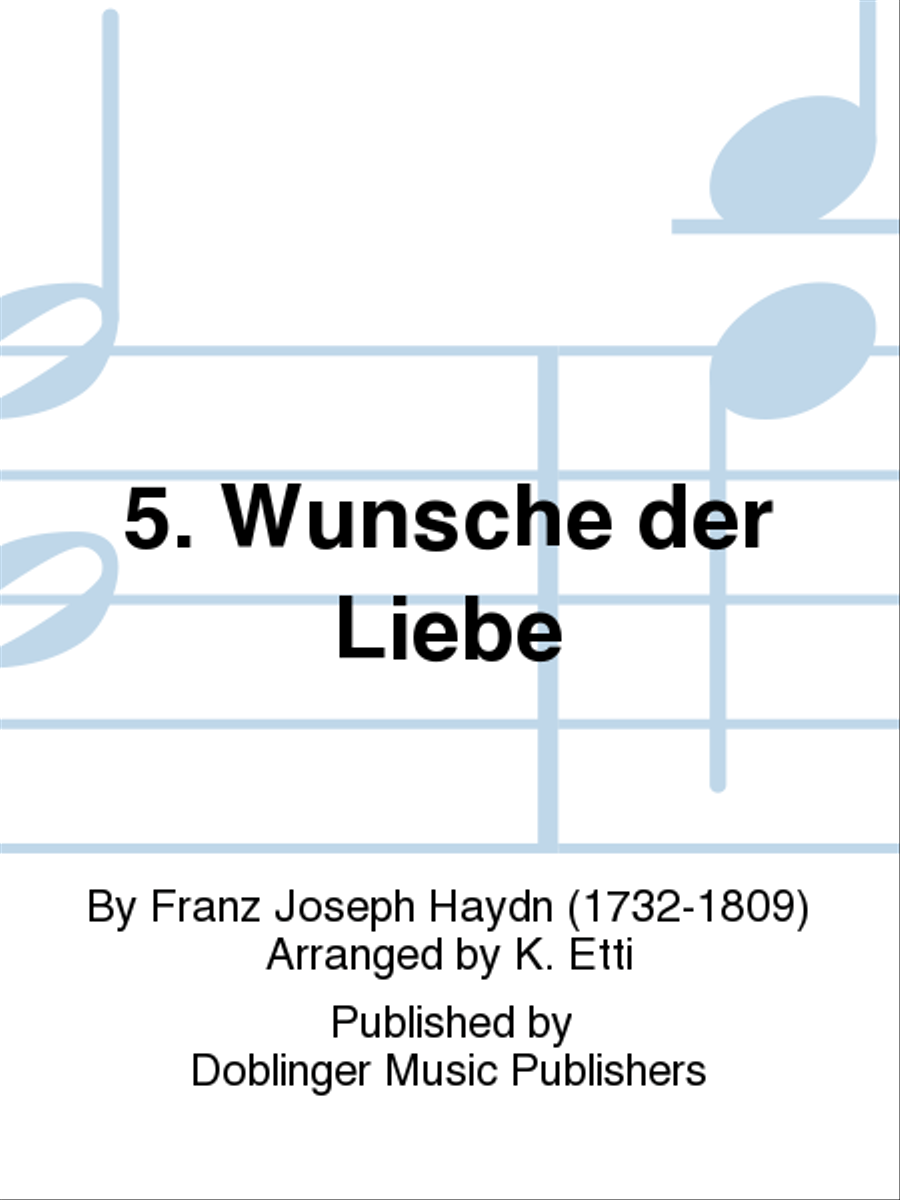 5. Wunsche der Liebe A Cappella scores gallery preview page 1
