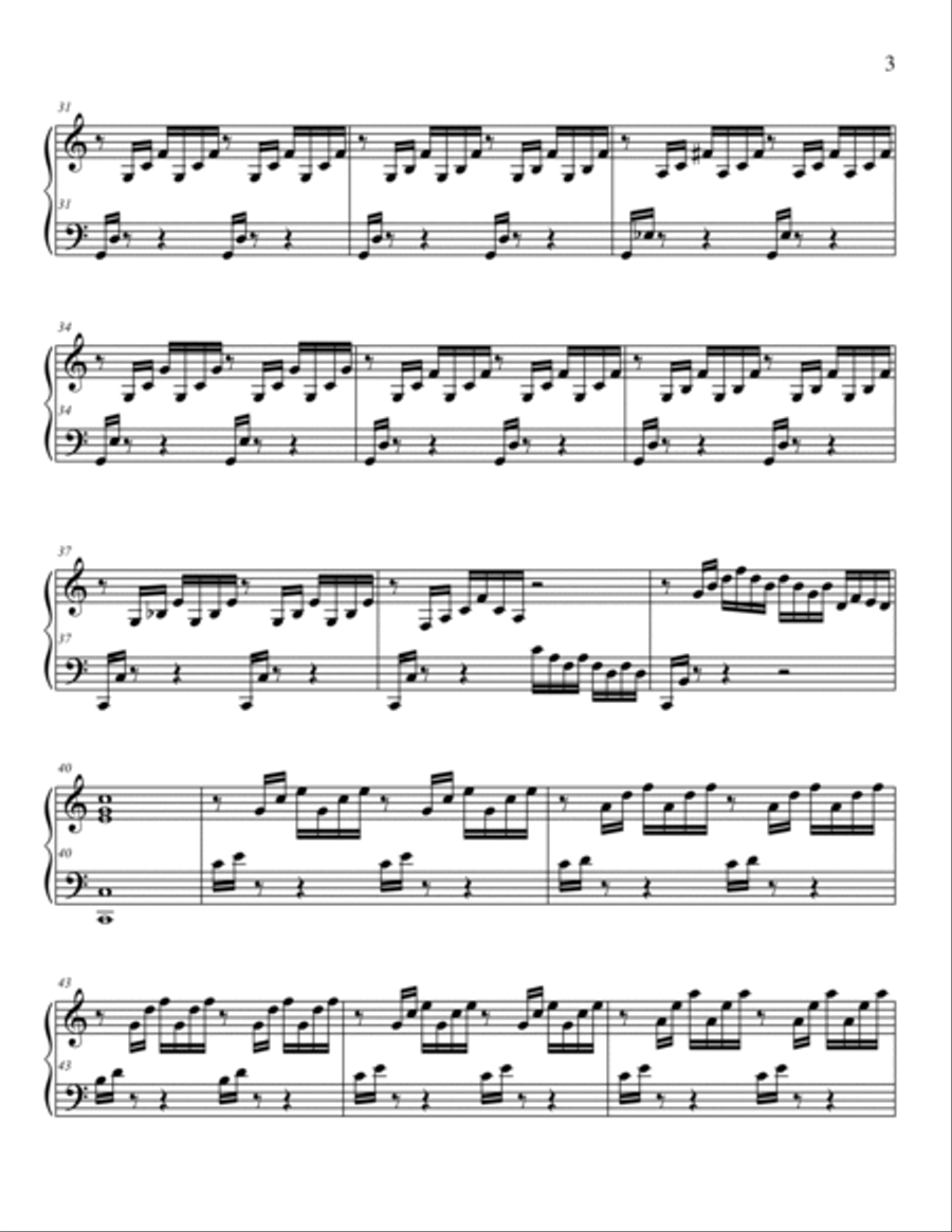 Ave Maria for Two Solo Instruments - Piano Only Small Ensemble scores gallery preview page 3