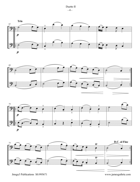 Stamitz: Duet Op. 27 No. 2 for Cello Duo image number null