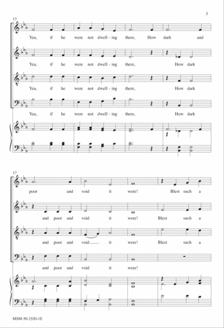 Oh, Blest the House, Whate'er Befall 4-Part scores gallery preview page 4