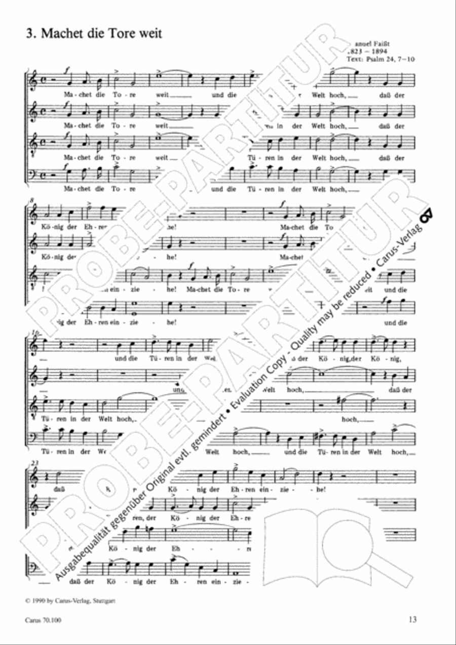 Geistliches Chorbuch der Romantik Choir scores gallery preview page 14