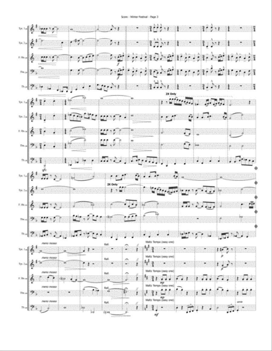 Winter Festival Brass Ensemble scores gallery preview page 3