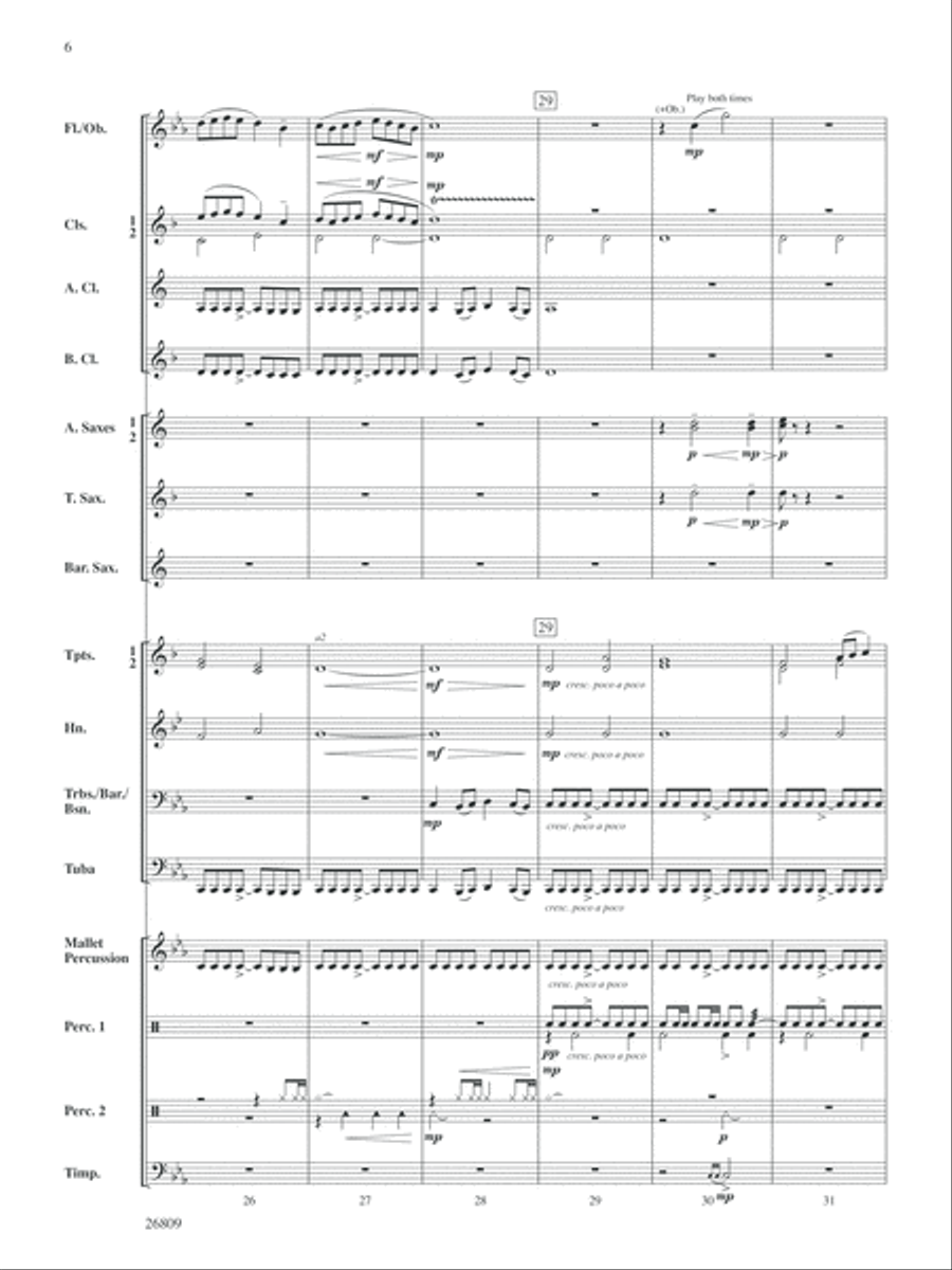 The Escape of the Shadow Men: Score Concert Band scores gallery preview page 6