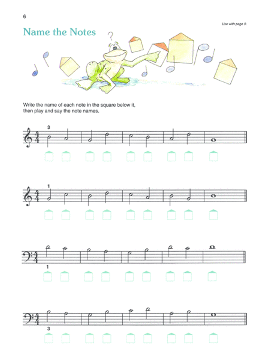 Alfred's Basic Piano Prep Course Notespeller, Book D Piano Method scores gallery preview page 2
