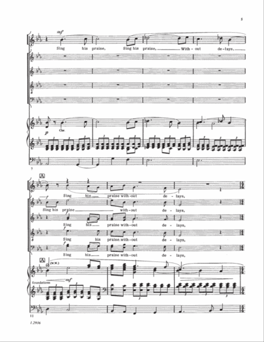 Five Mystical Songs Choir scores gallery preview page 15