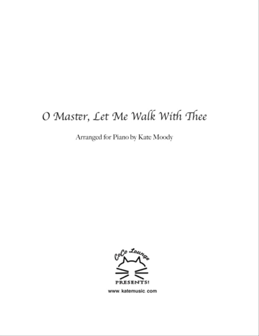 O Master, Let Me Walk With Thee Piano Solo scores gallery preview page 1