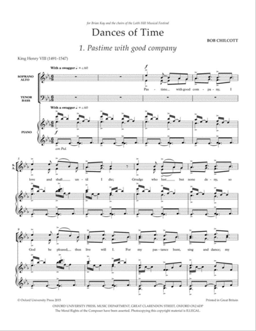 Dances of Time 4-Part scores gallery preview page 2