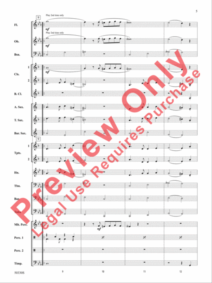 Zombie Rock Concert Band scores gallery preview page 6