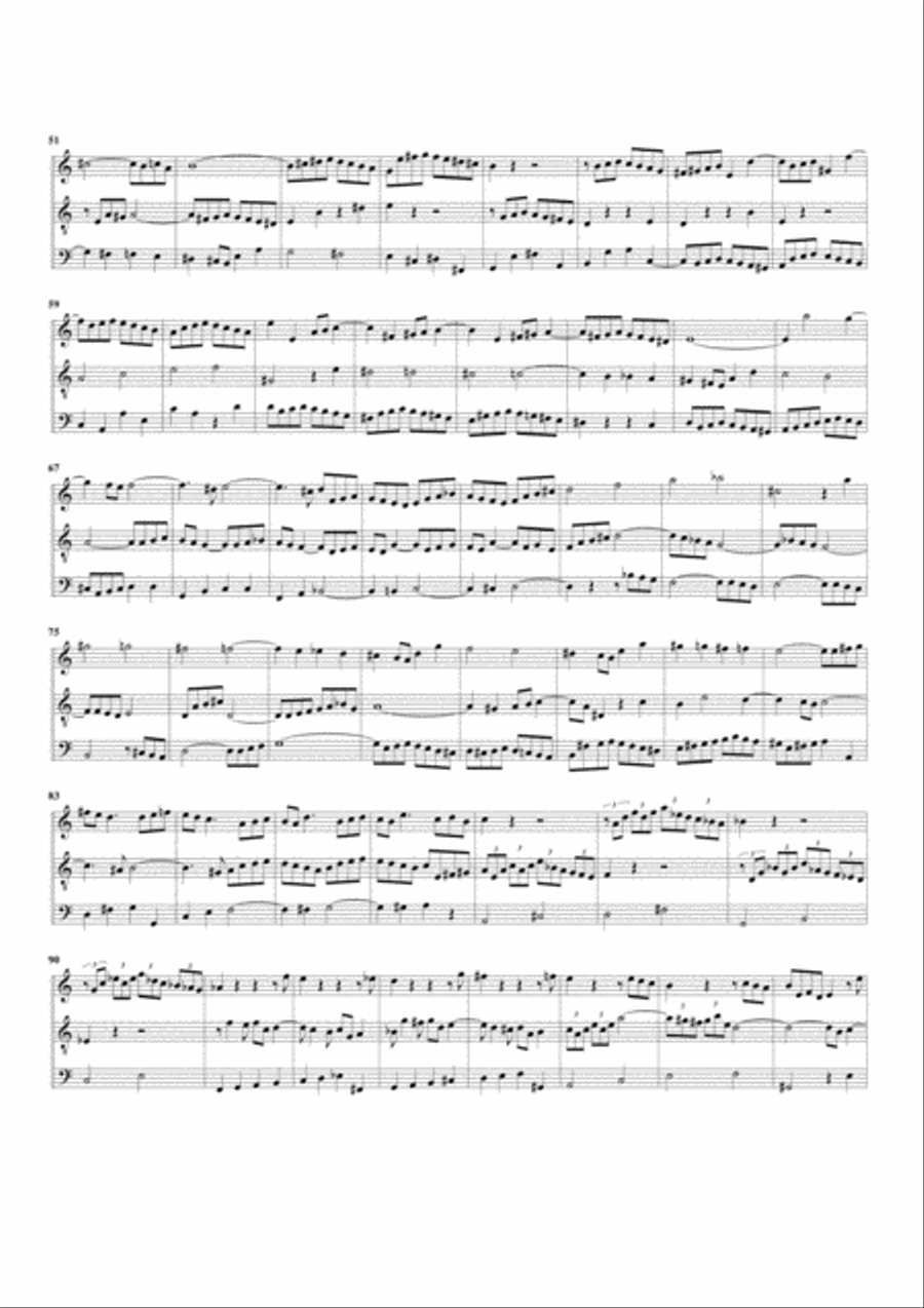Ricercar from Musikalisches Opfer, BWV 1079/I (arrangement for 3 recorders (STB)) STB scores gallery preview page 3