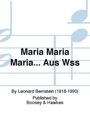 Book cover for Maria Maria Maria... Aus Wss