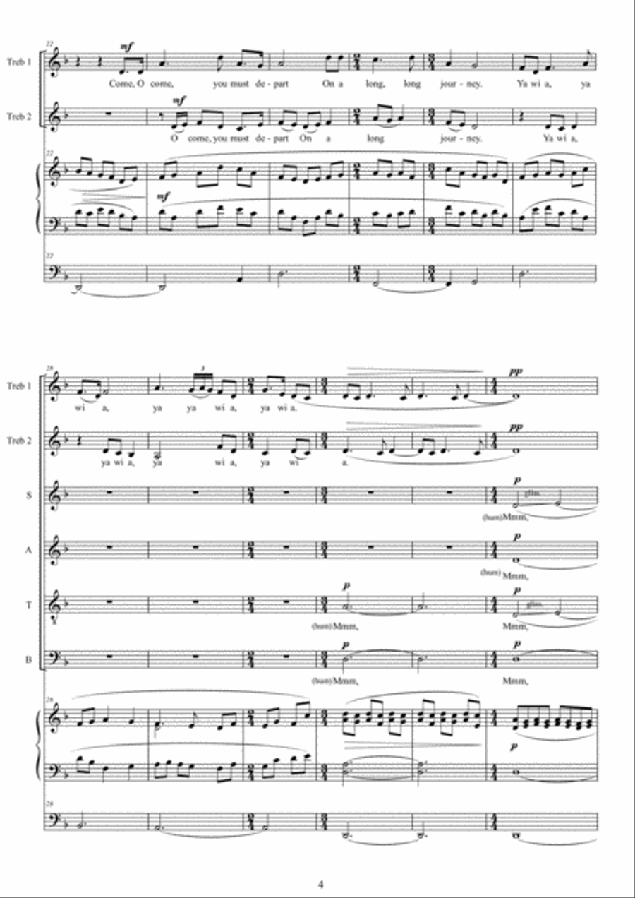 The Long Journey 4-Part scores gallery preview page 4