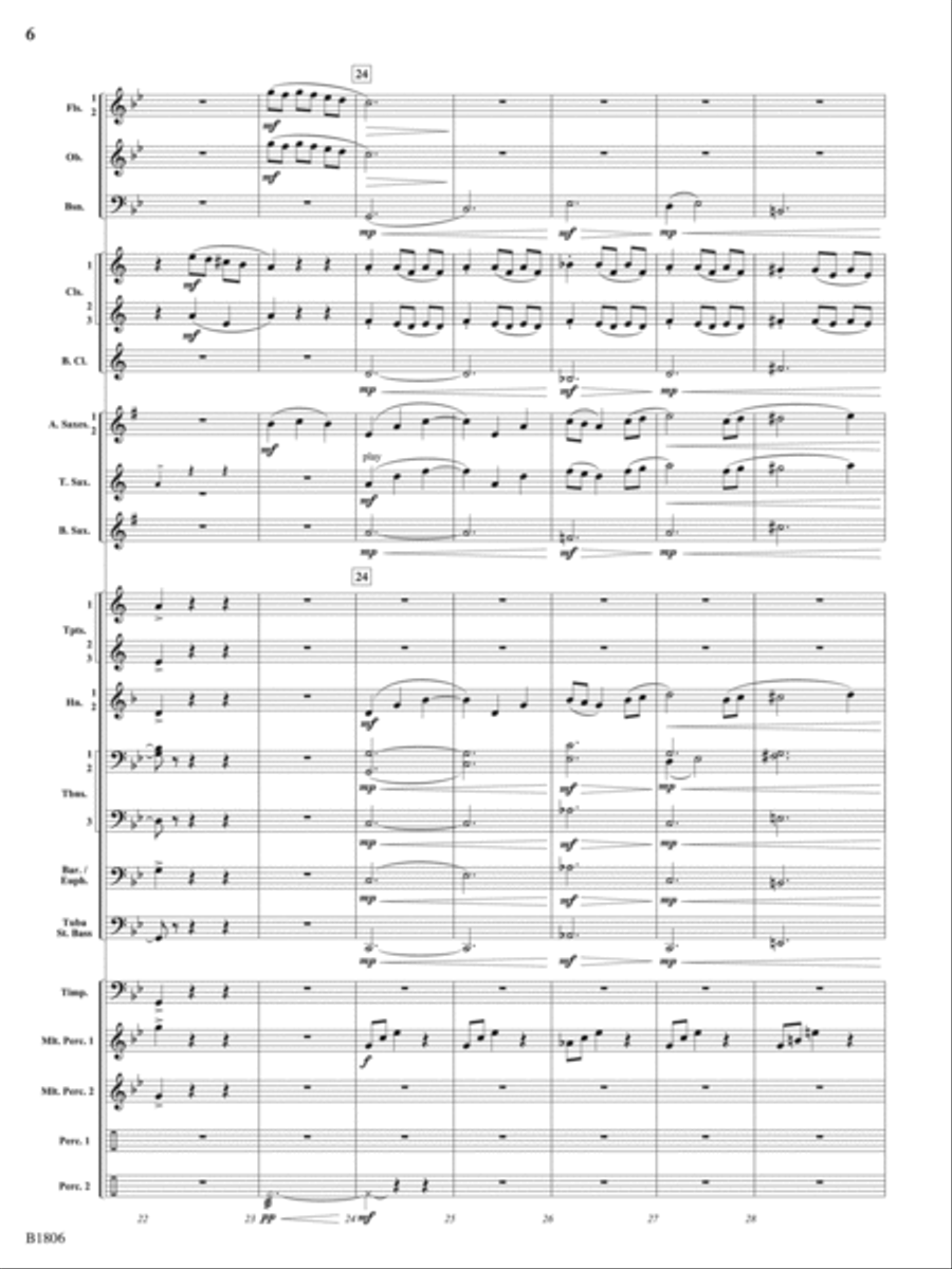 Tectonic Plates: Score Concert Band scores gallery preview page 6