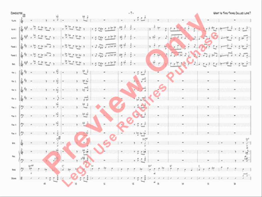 What Is This Thing Called Love? Jazz Ensemble scores gallery preview page 10