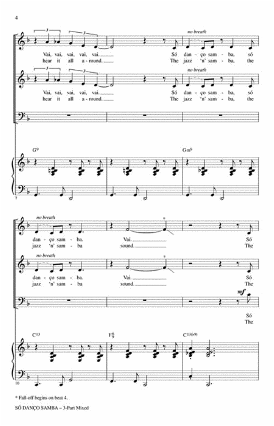 So Danco Samba (Jazz 'N' Samba) Choir scores gallery preview page 3