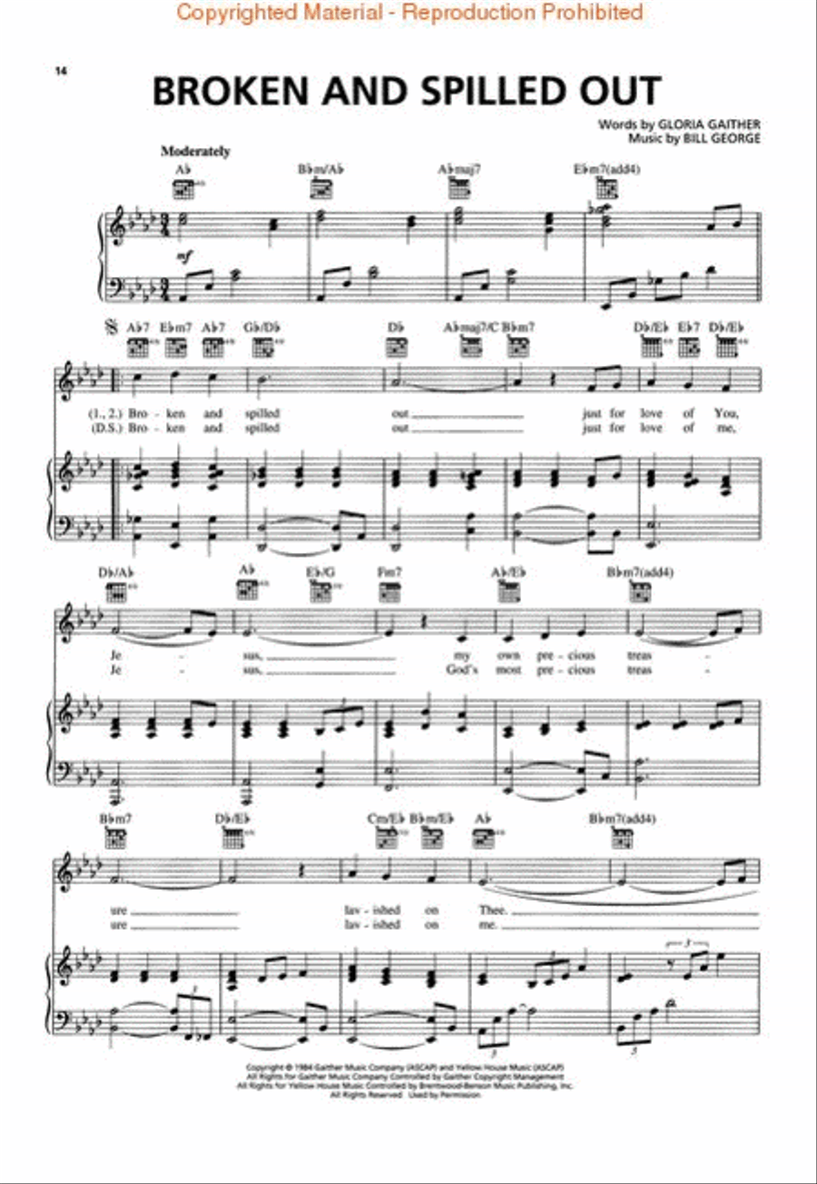The Greatest Songs of Bill & Gloria Gaither Piano, Vocal, Guitar scores gallery preview page 4