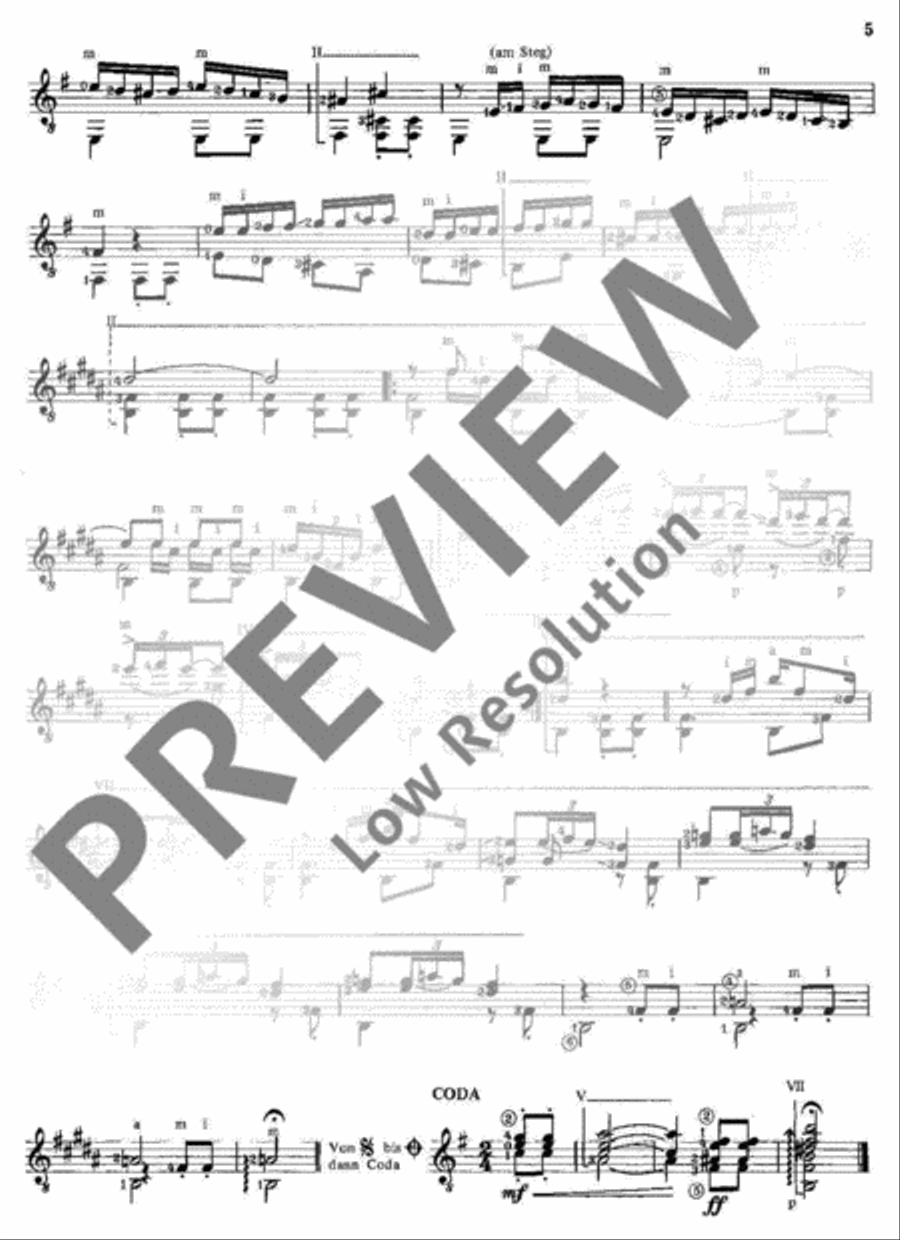 2 Spanish pieces Classical Guitar scores gallery preview page 6