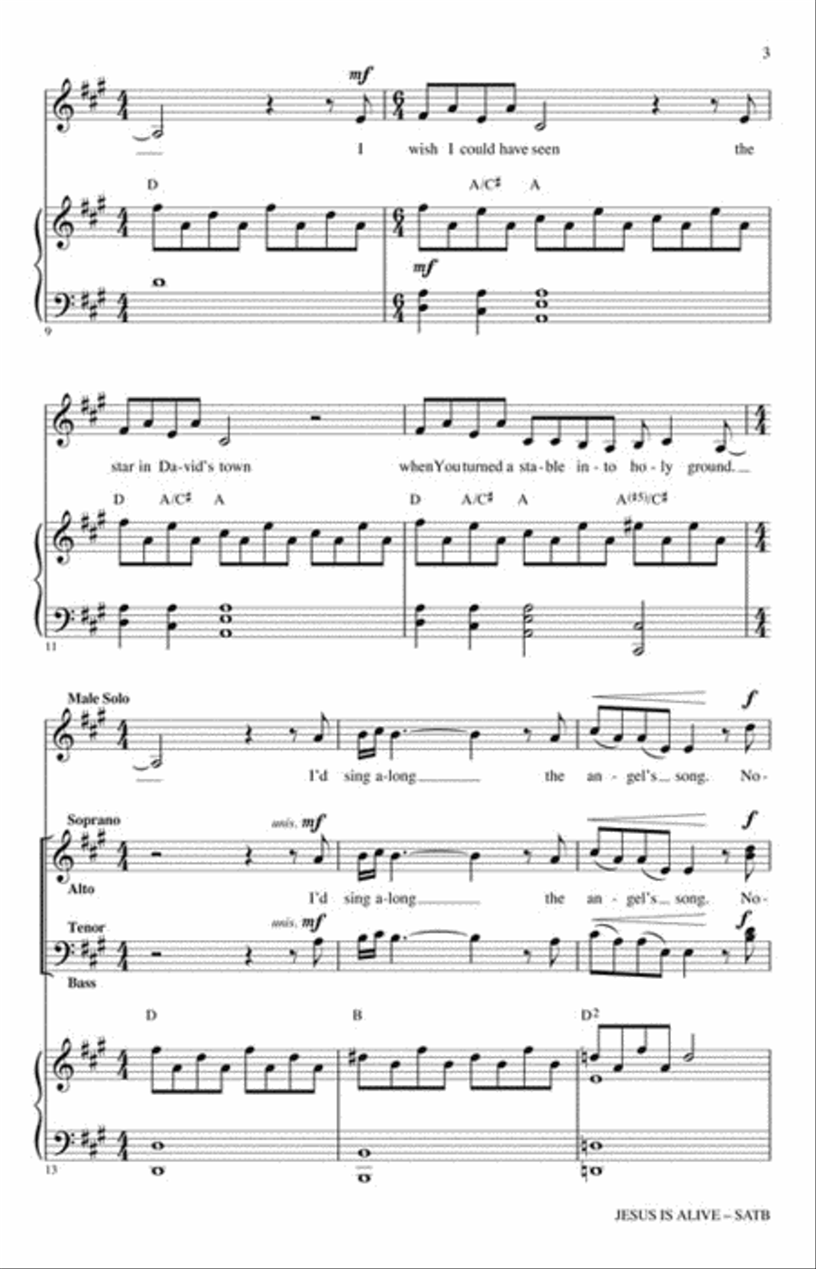 Jesus Is Alive Choir scores gallery preview page 3