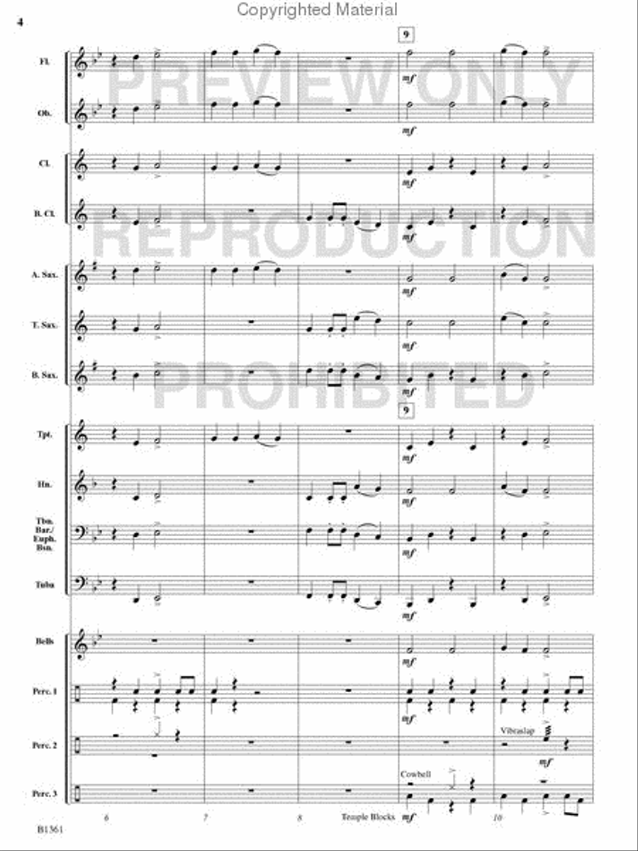 Cowboy Cattle Drive Cowboy Cattle Drive Concert Band scores gallery preview page 3