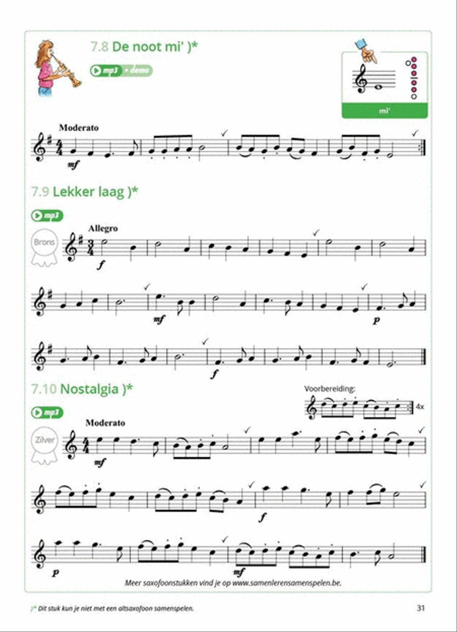 Samen Leren Samenspelen Vlaams Deel 2 Soprano Saxophone scores gallery preview page 5