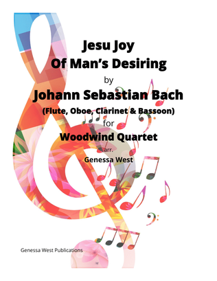 Jesu Joy Of Man's Desiring For Woodwind Quartet