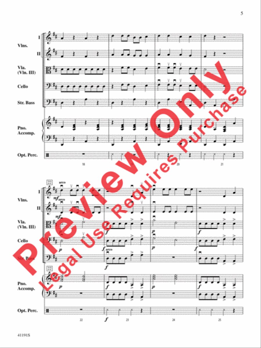 Dry Bones Dry Bones String Orchestra scores gallery preview page 6
