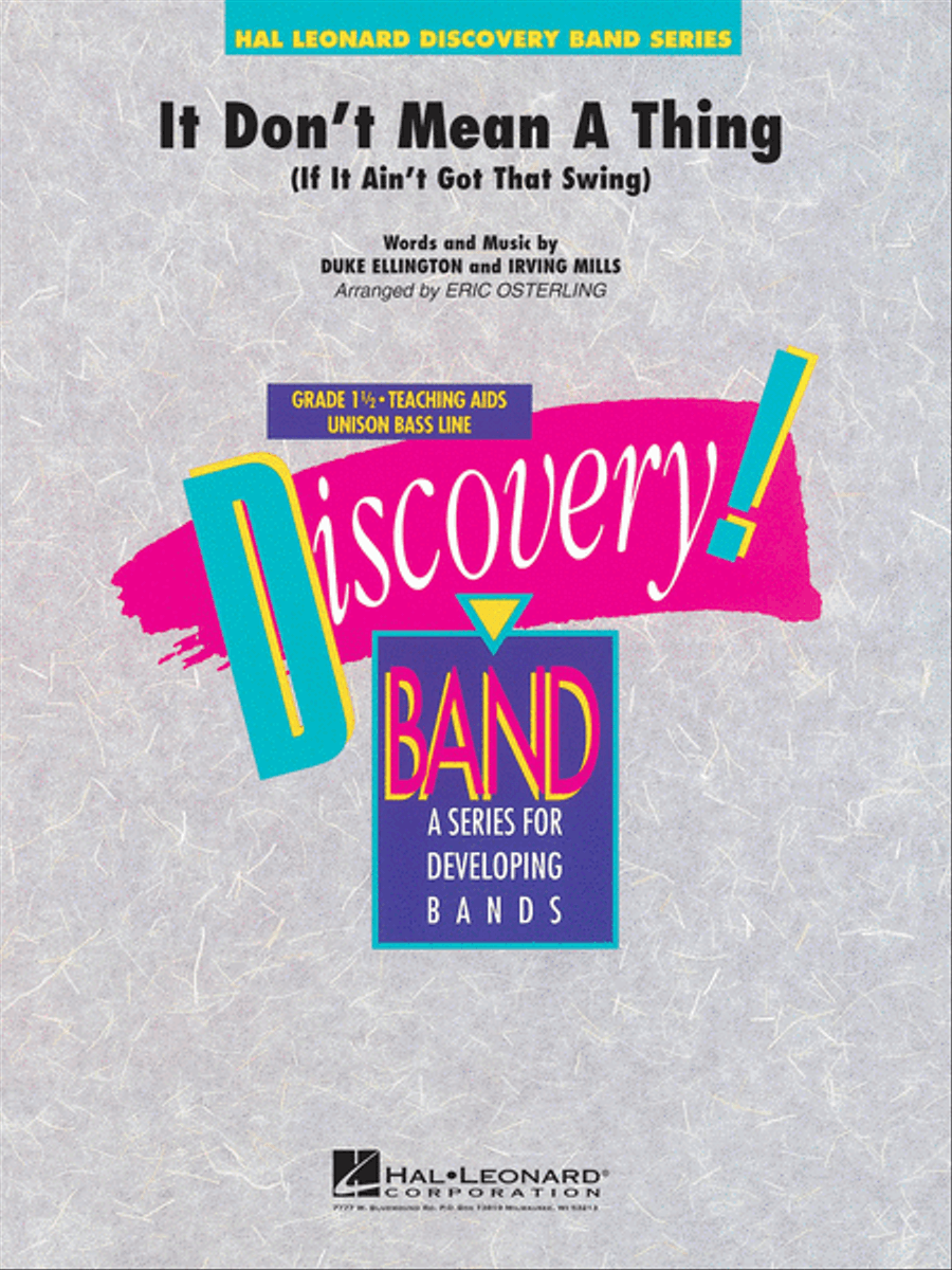 It Don't Mean a Thing Concert Band scores gallery preview page 1