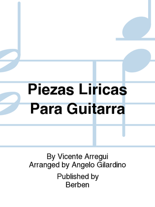 Book cover for Piezas liricas para guitarra
