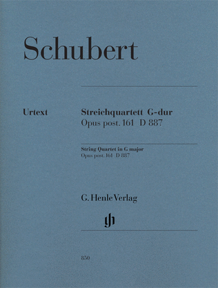 Book cover for String Quartet in G Major, Op. post. 161 D 887