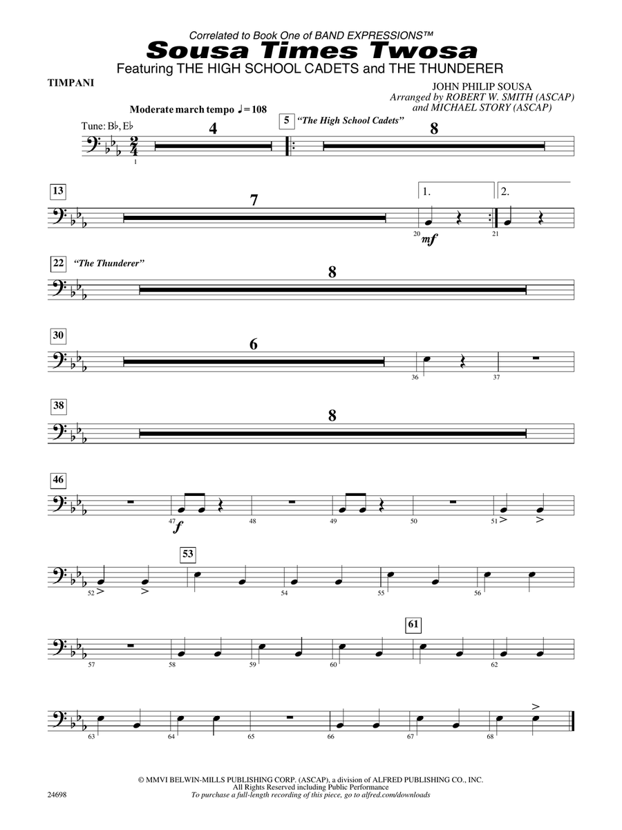 Sousa Times Twosa: Timpani