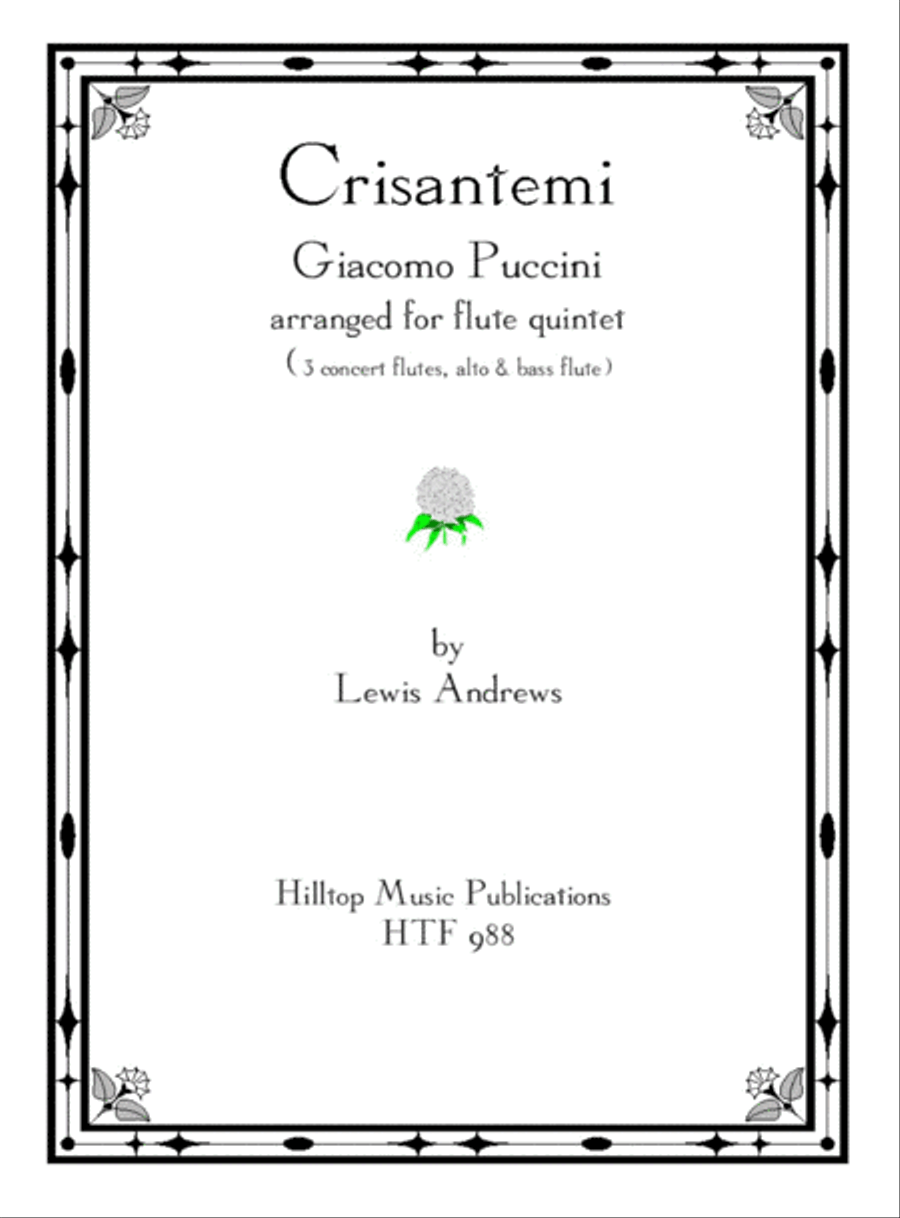 Crisantemi Crisantemi Woodwind Quintet scores gallery preview page 1