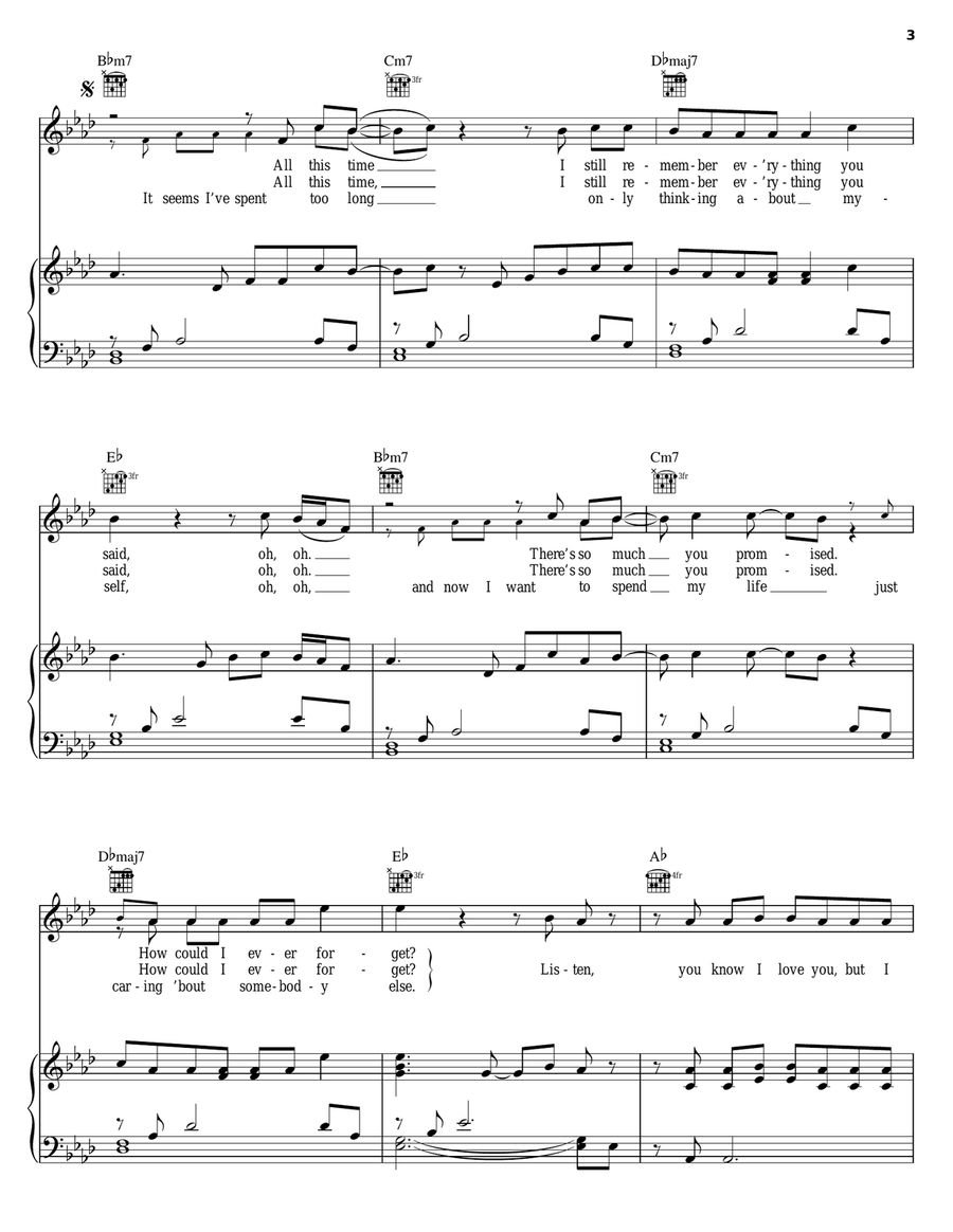 In Too Deep Piano, Vocal, Guitar scores gallery preview page 3
