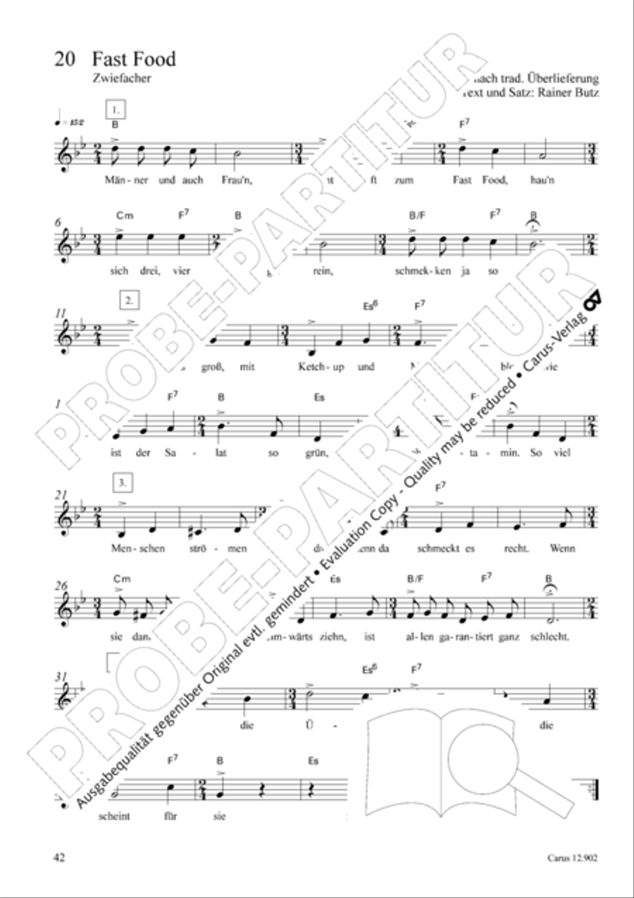 Gute-Laune-Kanons 4-Part scores gallery preview page 43