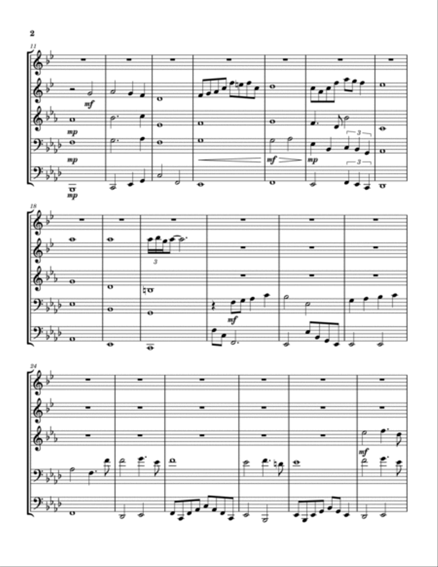 Brass Quintet No. 1 Brass Quintet scores gallery preview page 2
