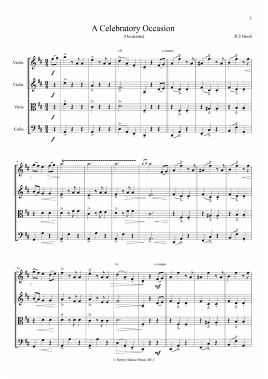 10 Classical Style String Quartets For Weddings And Other Celebrations String Quartet scores gallery preview page 5