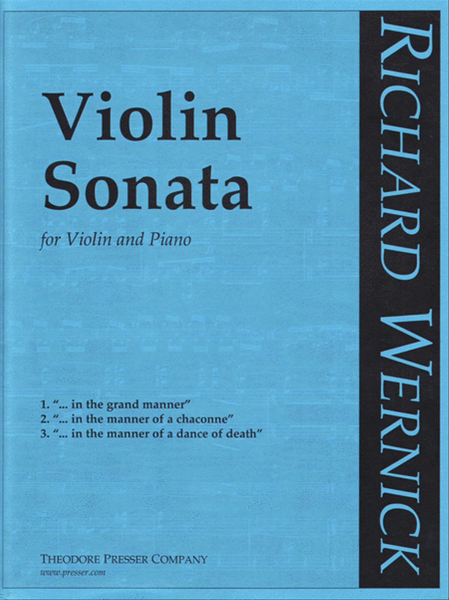 Violin Sonata Violin Sonata Chamber Music scores gallery preview page 1