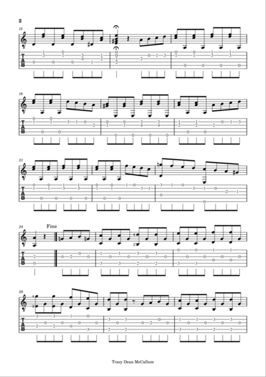 Andante Ferdinando Carulli Acoustic Guitar scores gallery preview page 2