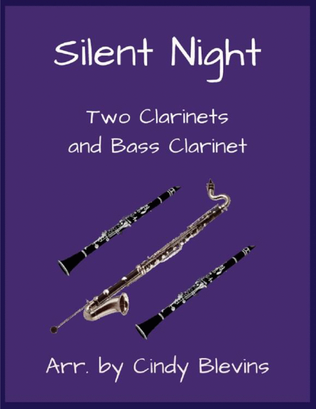 Book cover for Silent Night, for Two Clarinets and Bass Clarinet