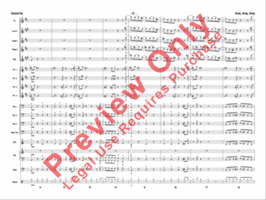 Sing, Sing, Sing Jazz Ensemble scores gallery preview page 15