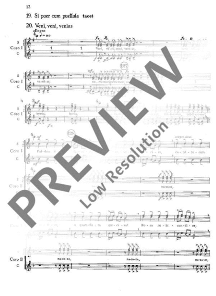 Carmina Burana Part scores gallery preview page 14