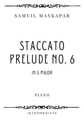 Book cover for Maykapar - Staccato Prelude No. 6 in G Major - Intermediate