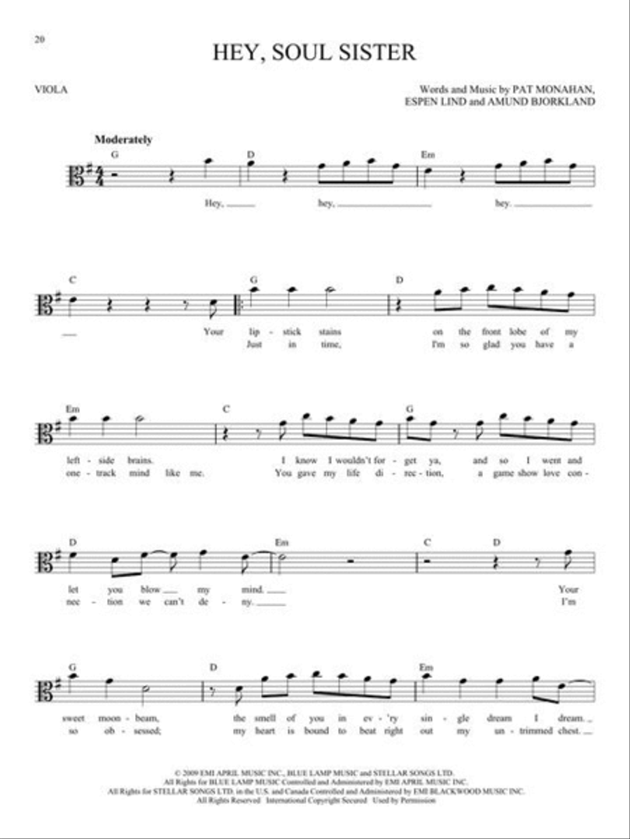 Easy Pop Melodies Easy Pop Melodies Viola Solo scores gallery preview page 5