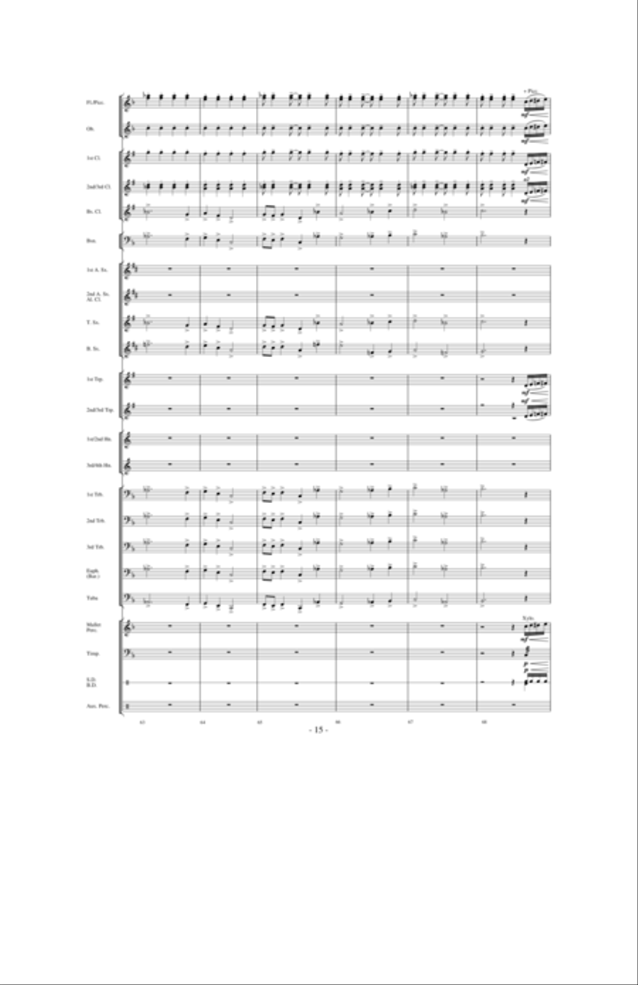 Dancing With The Wind Concert Band scores gallery preview page 14