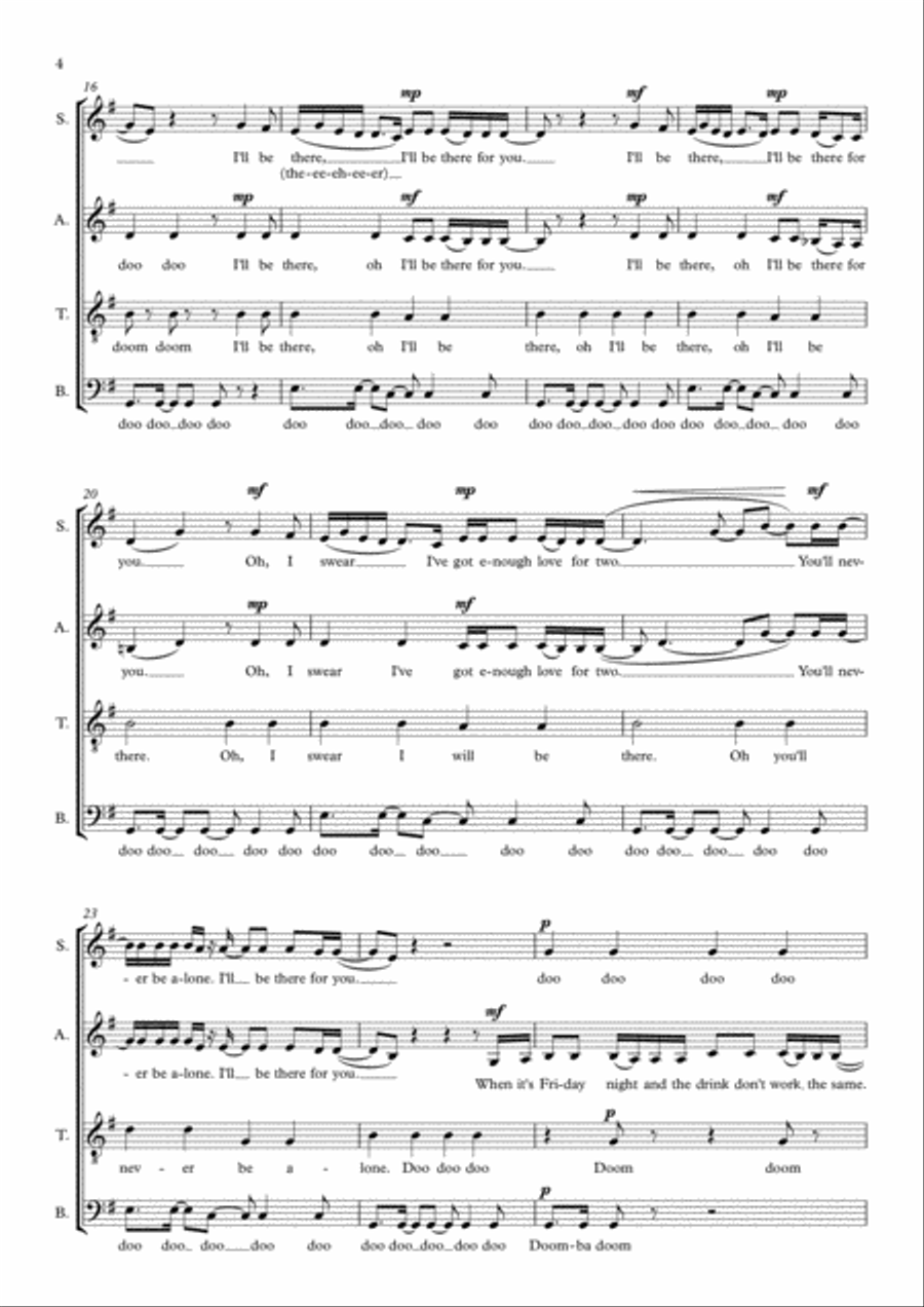 I'll Be There I'll Be There 4-Part scores gallery preview page 4