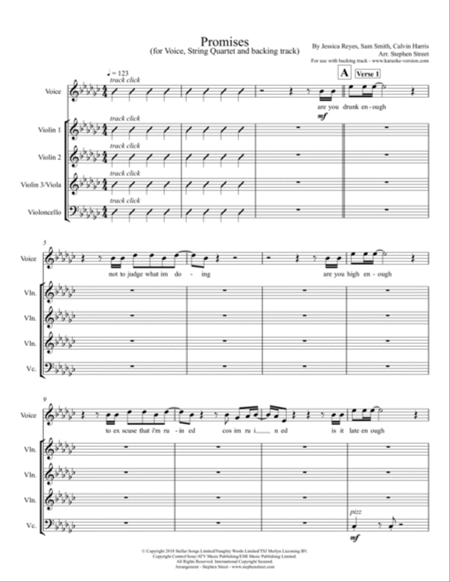 Promises String Quartet scores gallery preview page 2